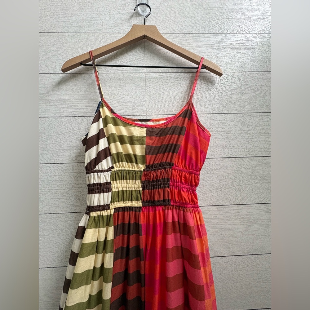 Hutch Silvana Tiered Maxi Dress Multicolor Stripe Boho Resort Vacation Size S - Picture 12 of 16